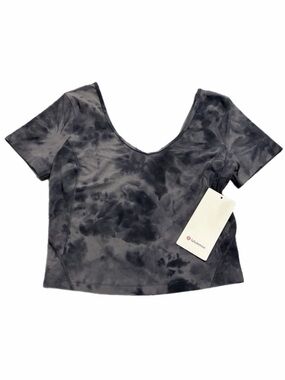 NWT Lululemon Align T-Shirt (Diamond Dye Pitch Grey Graphite Grey) Size 8